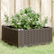 vidaXL - Plantenbak - met - pinnen - 42,5x42,5x28,5 - cm - polypropeen - bruin