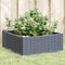 vidaXL - Plantenbak - met - pinnen - 42,5x42,5x28,5 - cm - polypropeen - grijs