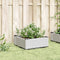 vidaXL - Plantenbak - met - pinnen - 42,5x42,5x28,5 - cm - polypropeen - wit