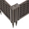 vidaXL - Plantenbak - met - pinnen - 42,5x42,5x28,5 - cm - polypropeen - bruin