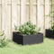 vidaXL - Plantenbak - met - pinnen - 42,5x42,5x28,5 - cm - polypropeen - zwart