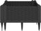 vidaXL - Plantenbak - met - pinnen - 42,5x42,5x28,5 - cm - polypropeen - zwart