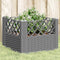 vidaXL - Plantenbak - met - pinnen - 43,5x43,5x43,5 - cm - polypropeen - lichtgrijs