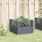 vidaXL - Plantenbak - met - pinnen - 43,5x43,5x43,5 - cm - polypropeen - grijs