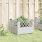 vidaXL - Plantenbak - met - pinnen - 43,5x43,5x43,5 - cm - polypropeen - wit