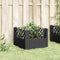 vidaXL - Plantenbak - met - pinnen - 43,5x43,5x43,5 - cm - polypropeen - zwart