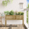 vidaXL - Plantenbak - met - poten - 110x31x70 - cm - geïmpregneerd - grenenhout