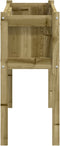 vidaXL - Plantenbak - met - poten - 110x31x70 - cm - geïmpregneerd - grenenhout