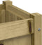 vidaXL - Plantenbak - met - poten - 110x31x70 - cm - geïmpregneerd - grenenhout