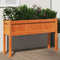 vidaXL - Plantenbak - met - poten - 110x31x70 - cm - grenenhout - wasbruin