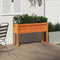 vidaXL - Plantenbak - met - poten - 110x31x70 - cm - grenenhout - wasbruin