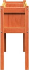 vidaXL - Plantenbak - met - poten - 110x31x70 - cm - grenenhout - wasbruin