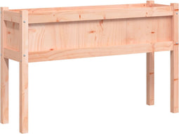 vidaXL - Plantenbak - met - poten - 110x31x70 - cm - massief - douglashout