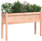 vidaXL - Plantenbak - met - poten - 110x31x70 - cm - massief - douglashout