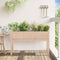 vidaXL - Plantenbak - met - poten - 110x31x70 - cm - massief - grenenhout