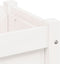 vidaXL - Plantenbak - met - poten - 110x31x70 - cm - massief - grenenhout - wit