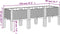 vidaXL - Plantenbak - met - poten - 120x40x42 - cm - polypropeen - grijs