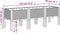 vidaXL - Plantenbak - met - poten - 120x40x42 - cm - polypropeen - bruin