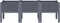 vidaXL - Plantenbak - met - poten - 120x40x42 - cm - polypropeen - grijs