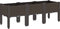 vidaXL - Plantenbak - met - poten - 120x40x42 - cm - polypropeen - bruin