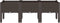 vidaXL - Plantenbak - met - poten - 120x40x42 - cm - polypropeen - bruin