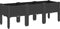 vidaXL - Plantenbak - met - poten - 120x40x42 - cm - polypropeen - zwart