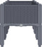 vidaXL - Plantenbak - met - poten - 120x40x42 - cm - polypropeen - grijs