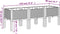 vidaXL - Plantenbak - met - poten - 120x40x42 - cm - polypropeen - wit