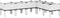 vidaXL - Plantenbak - met - poten - 160x120x42 - cm - polypropeen - wit