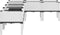 vidaXL - Plantenbak - met - poten - 160x120x42 - cm - polypropeen - wit