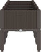 vidaXL - Plantenbak - met - poten - 160x40x42 - cm - polypropeen - bruin
