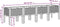 vidaXL - Plantenbak - met - poten - 160x40x42 - cm - polypropeen - lichtgrijs