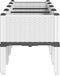 vidaXL - Plantenbak - met - poten - 160x40x42 - cm - polypropeen - wit