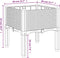 vidaXL - Plantenbak - met - poten - 40x40x42 - cm - polypropeen - grijs