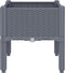 vidaXL - Plantenbak - met - poten - 40x40x42 - cm - polypropeen - grijs