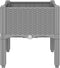 vidaXL - Plantenbak - met - poten - 40x40x42 - cm - polypropeen - lichtgrijs