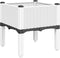 vidaXL - Plantenbak - met - poten - 40x40x42 - cm - polypropeen - wit