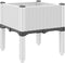 vidaXL - Plantenbak - met - poten - 40x40x42 - cm - polypropeen - wit