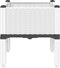 vidaXL - Plantenbak - met - poten - 40x40x42 - cm - polypropeen - wit