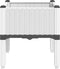 vidaXL - Plantenbak - met - poten - 40x40x42 - cm - polypropeen - wit