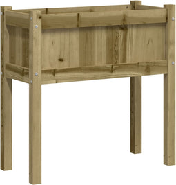 vidaXL - Plantenbak - met - poten - 70x31x70 - cm - geïmpregneerd - grenenhout