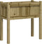 vidaXL - Plantenbak - met - poten - 70x31x70 - cm - geïmpregneerd - grenenhout
