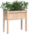 vidaXL - Plantenbak - met - poten - 70x31x70 - cm - massief - grenenhout