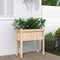 vidaXL - Plantenbak - met - poten - 70x31x70 - cm - massief - grenenhout