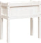 vidaXL - Plantenbak - met - poten - 70x31x70 - cm - massief - grenenhout - wit