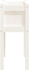 vidaXL - Plantenbak - met - poten - 70x31x70 - cm - massief - grenenhout - wit