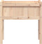 vidaXL - Plantenbak - met - poten - 70x31x70 - cm - massief - grenenhout