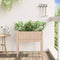 vidaXL - Plantenbak - met - poten - 70x31x70 - cm - massief - grenenhout