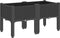 vidaXL - Plantenbak - met - poten - 80x40x42 - cm - polypropeen - zwart