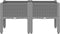 vidaXL - Plantenbak - met - poten - 80x40x42 - cm - polypropeen - lichtgrijs